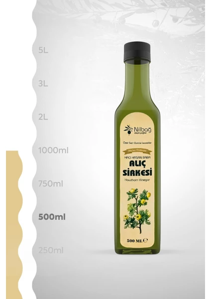 Nilbağ Zeytinyağları Alıç Sirkesi 500ML