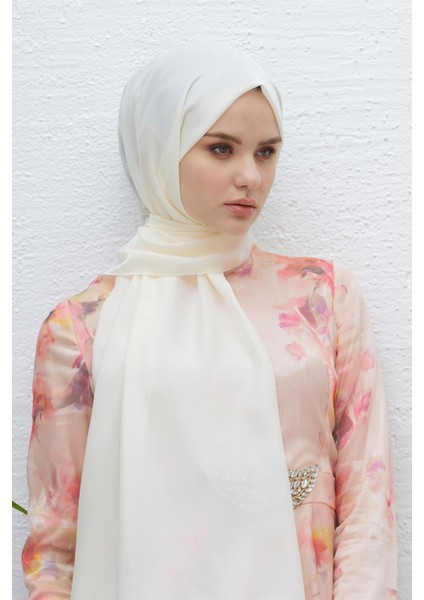 Scarf Abiye ve Günlük Kullanım, Parlak Tek Renk Polina Şal