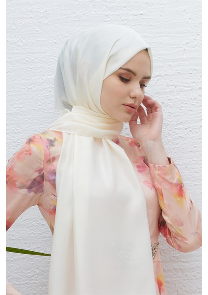 Scarf Abiye ve Günlük Kullanım, Parlak Tek Renk Polina Şal