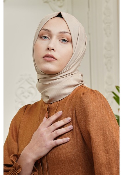 Scarf, Pamuklu, Tek Renk Kianna Jakarlı Şal