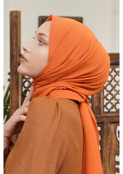 Scarf Tek Renk, Pamuklu Shimmer Şal