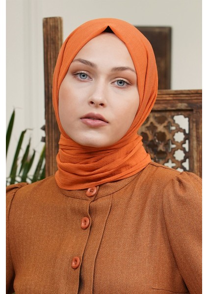 Scarf Tek Renk, Pamuklu Shimmer Şal