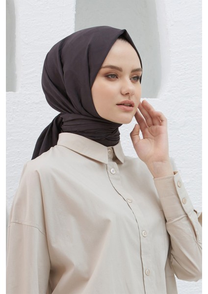 Scarf Logo Desen, Jakarlı Pamuklu Şal