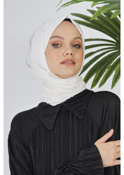 Scarf Floş Jakar Serisi Kazayağı Desenli Şal