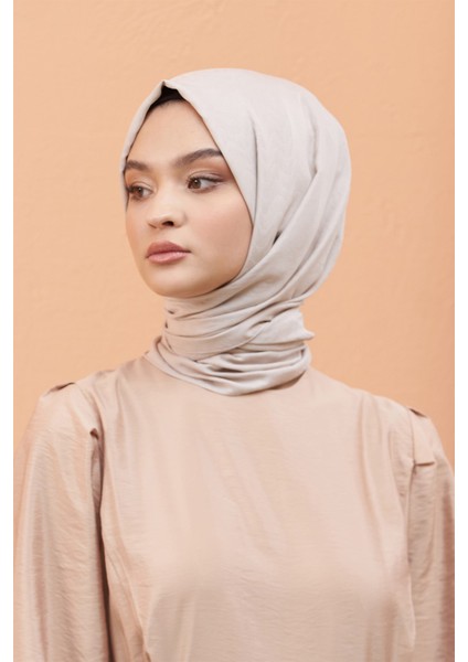 Scarf Kendinden Desenli Tek Renk Kayla Jakarlı Pamuklu Şal