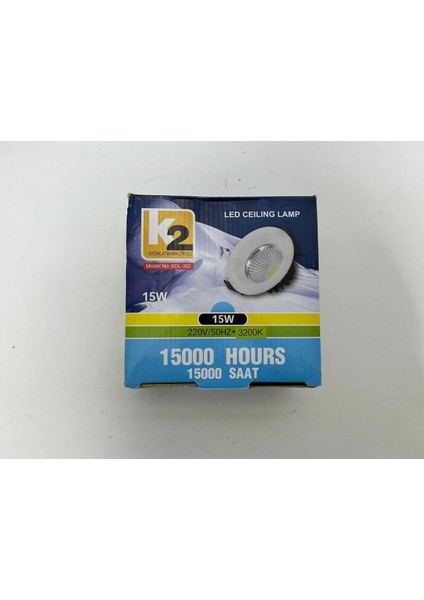 KDL-302 Cob Ledli Tavan Lambası 15W 3200K