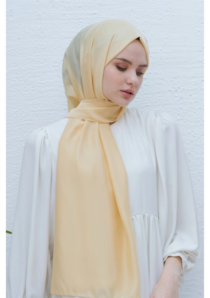 Scarf Abiye ve Günlük Kullanım, Parlak Tek Renk Polina Şal