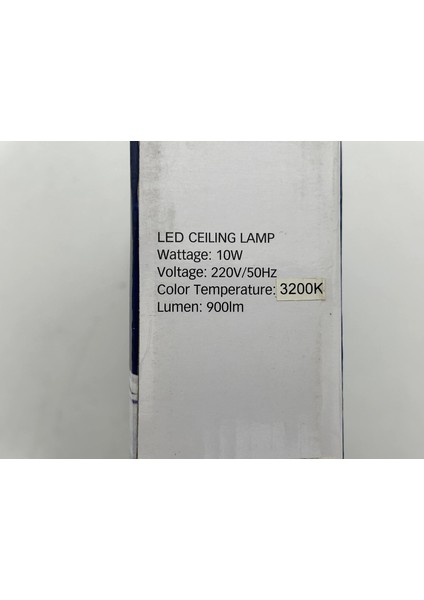 KDL-321 Cob Ledli Kare Tavan Lambası 10W 3200K