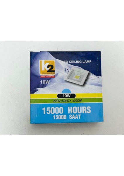 KDL-321 Cob Ledli Kare Tavan Lambası 10W 3200K