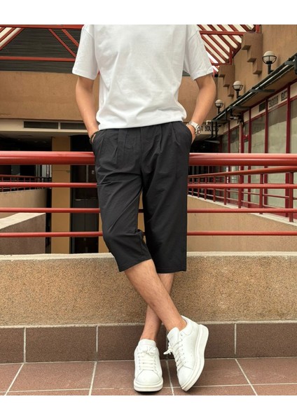 Erkek, Pile Detaylı, Regular-Fit, Bel Bağcıklı, Gofreli, Dokuma Şort 24INP289 modelleri