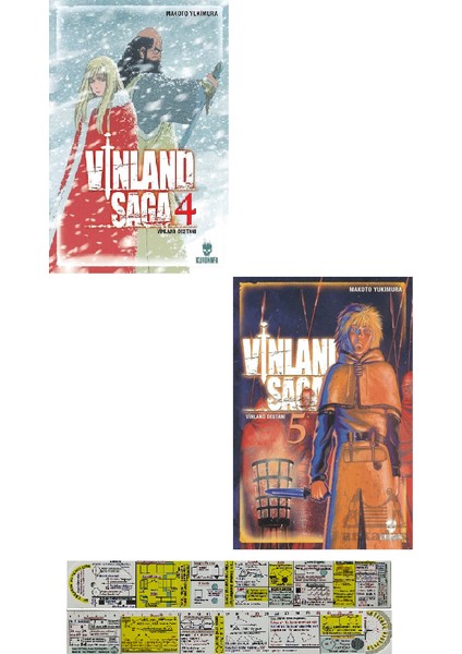Vinland Saga 4- 5 Ciltler Manga Seti - Makoto Yukimura + Matematik Öğreten Cetvel