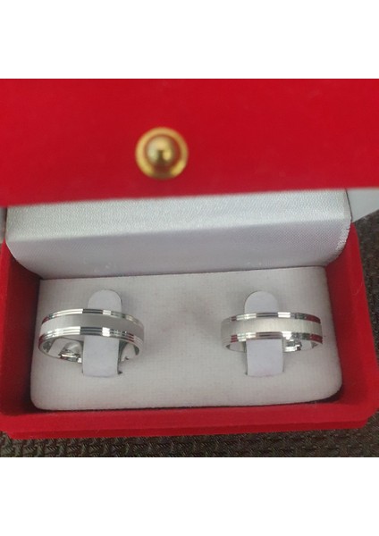 925 Ayar Gümüş Berrak Alyans indirimleri