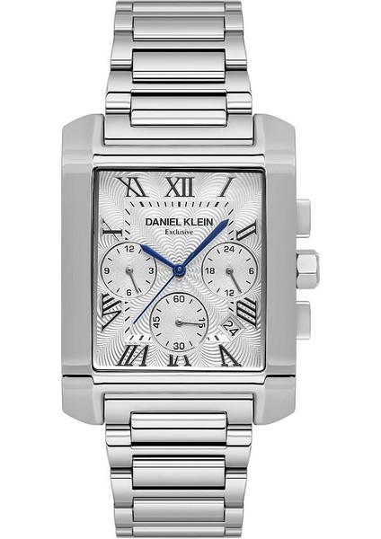 DKE.1.10679-1 Exclusive Tüm Fonksiyonları Aktif Dikdörtgen Kasa Metalik Gri Erkek Kol Saati