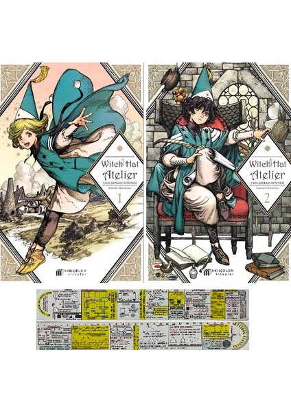 Witch Hat Atelier 1. - 2. Ciltler Manga Seti - Kamome Shirahama + Matematik Öğreten Cetvel