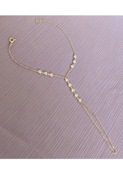 Beyaz Taşlı Kalpli Gümüş Şahmeran Bileklik - Rose Renk modelleri