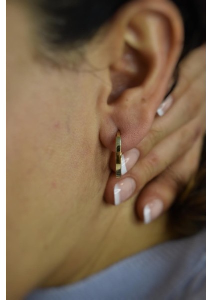 14 Ayar Altın,oval Küpe AGKP213 fiyatları