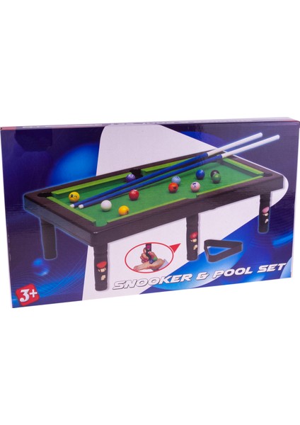 Oyuncak Bilardo Masa Üstü Ayaklı Süper Bilardo Seti