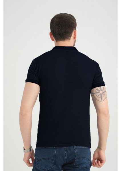 Erkek Kuzguni Siyah Regular Kesim Polo Yaka Erkek Tişört fiyatları