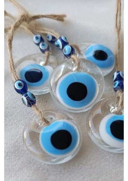 Nazar Boncuğu Saydam 4 cm Şeffaf Delikli Kötü Göz Kovucu 1 Adet fiyatları