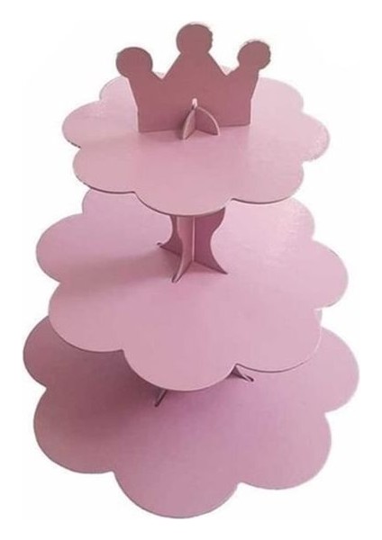 Mavi Karton Cupcake Standı (30 x 35 Cm)