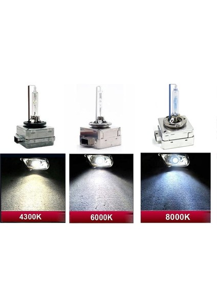 2 Adet D2S 6000K Beyaz Renk Zenon Xenon Ampul