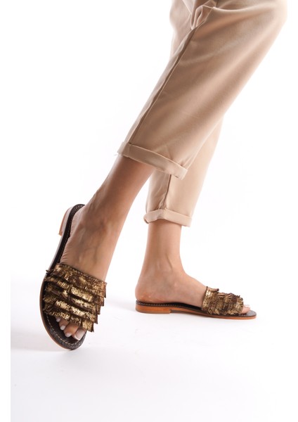 Püsküllü Terlik % 100 Deri El Yapımı Kadın Terlik fiyatları