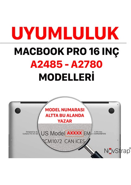 Apple MacBook Pro 16 Inç M1 M2 A2485 A2780 ile Uyumlu Kılıf Sert Rubber Mat Buzlu Kapak