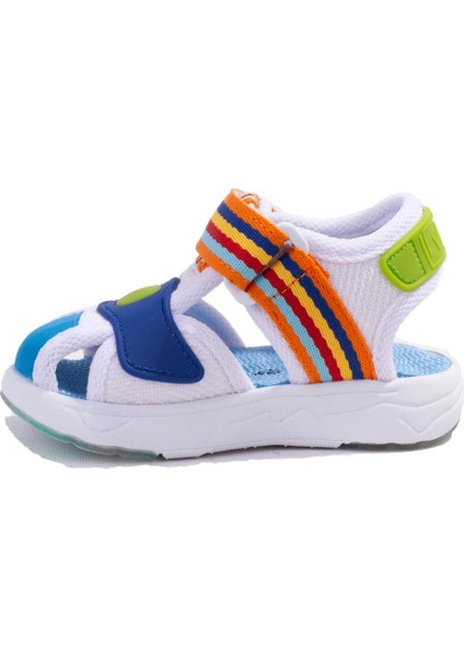 Flow Iı 332P24Y202 Beyaz Mavi Ortopedik Günlük Erkek Çocuk Spor Sandalet