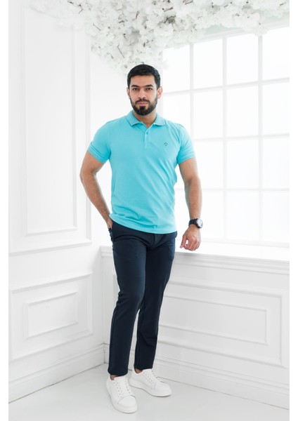 Polo Yaka %100 Pamuk Regular Fit T-Shirt