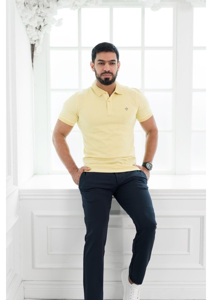 Polo Yaka %100 Pamuk Regular Fit T-Shirt fiyatları