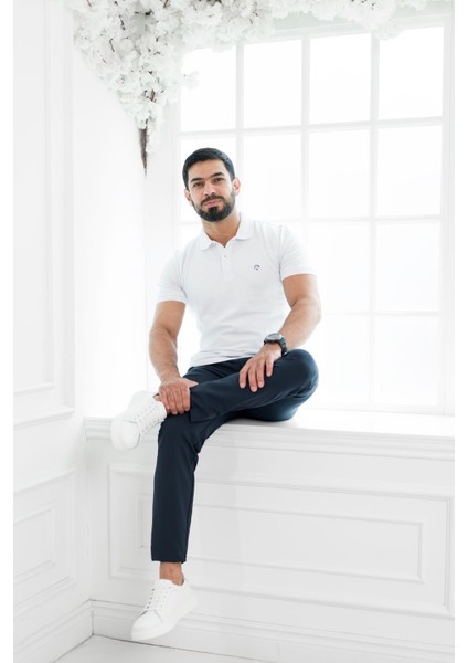 Polo Yaka %100 Pamuk Regular Fit T-Shirt
