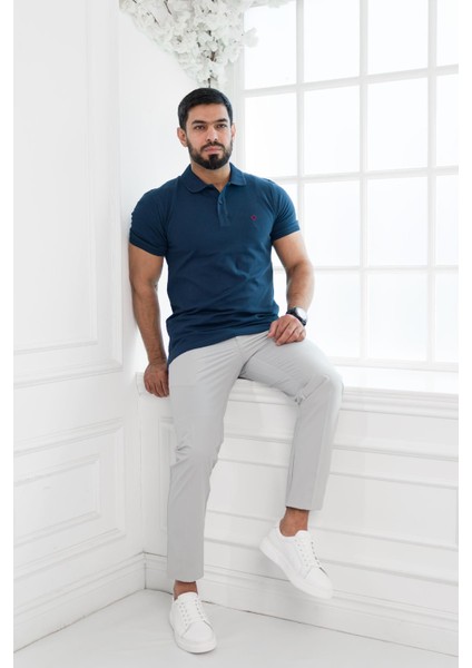 Polo Yaka %100 Pamuk Regular Fit T-Shirt