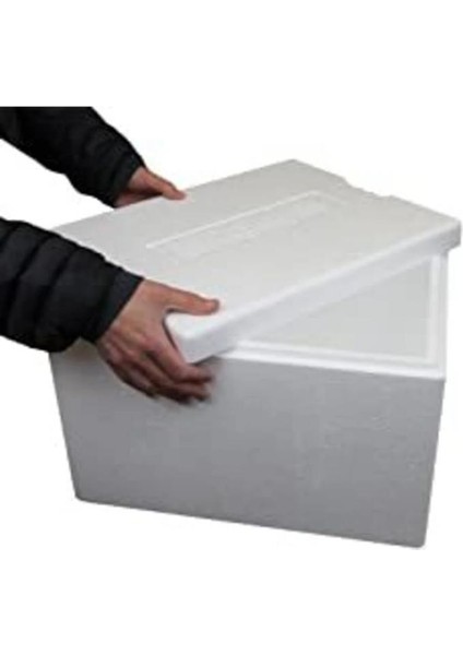 5-7 Litre Strafor Köpük Kutu 3 Adet Buz Aküsü 40X30X20 48 Saat Korumalı Izoleli Gıda Kolisi