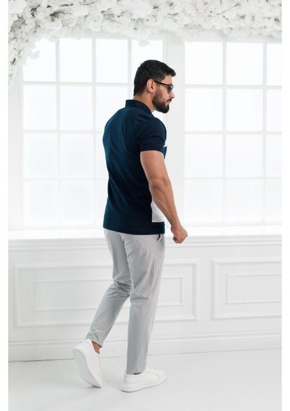 Polo Yaka %100 Pamuk Parça Desenli Regular Fit T-Shirt fırsatları