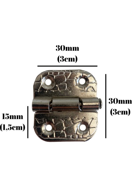 Tavla Menteşesi Stoplu Mobilya Kutu Menteşesi (2 Adet)(En:3 cm Boy:3 cm)(Gümüş-Bronz-Altın) indirimleri