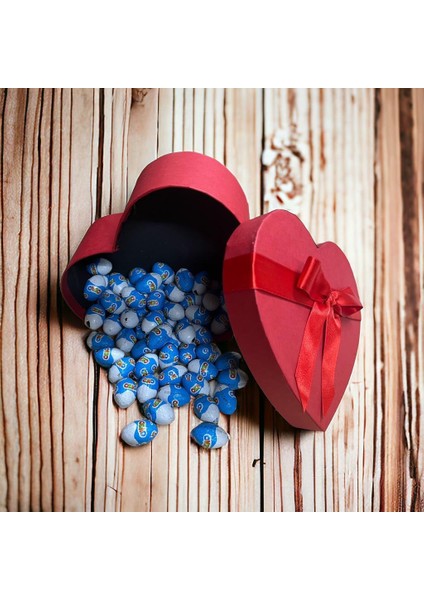 Ozmo Mini Yumurta Hediye Kalp Kutusu 70 Adet Sevdiklerinize Hediye Ozmo Mini Eggs Kalp Kutulu