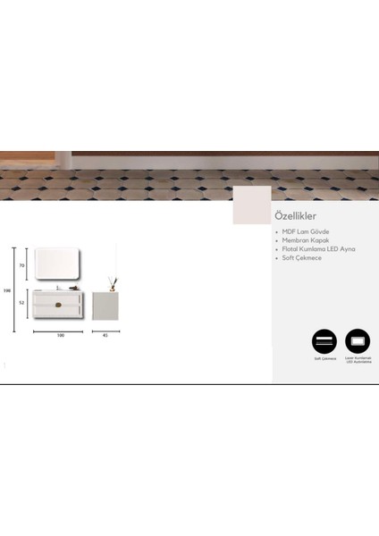 Puno 100 cm Banyo Dolabı fiyatları