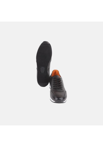 13113 Ince Taban Deri Sneakers Erkek Ayakkabı