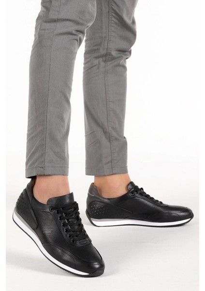 13113 Ince Taban Deri Sneakers Erkek Ayakkabı