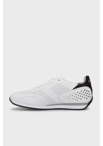13113 Ince Taban Deri Sneakers Erkek Ayakkabı