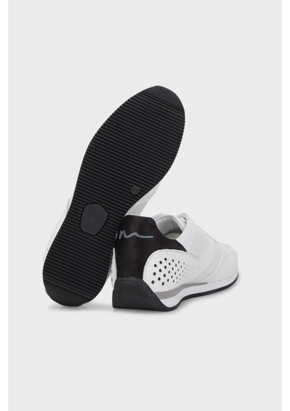 13113 Ince Taban Deri Sneakers Erkek Ayakkabı