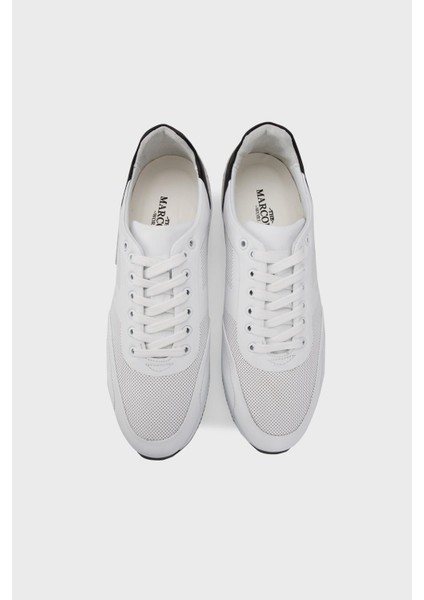 13113 Ince Taban Deri Sneakers Erkek Ayakkabı