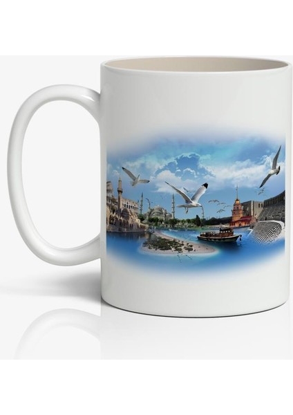 Istanbul Baskılı Kupa Bardak Baskılı Kahve Kupa Bardak-4