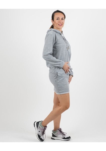 Kapüşonlu Kanguru Cepli Mini Sweat Elbise fiyatları
