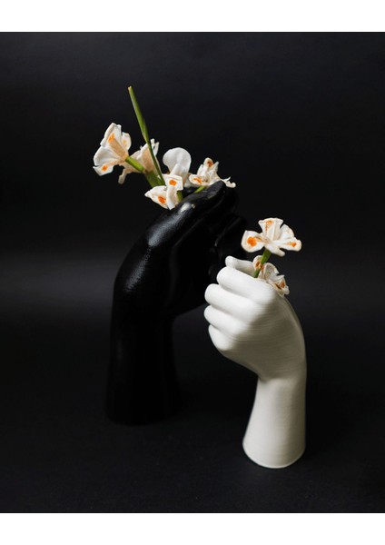 El 2li Modern Iskandinav Vazo Çiçek Tutan Soyut Vazo Lale Vazosu