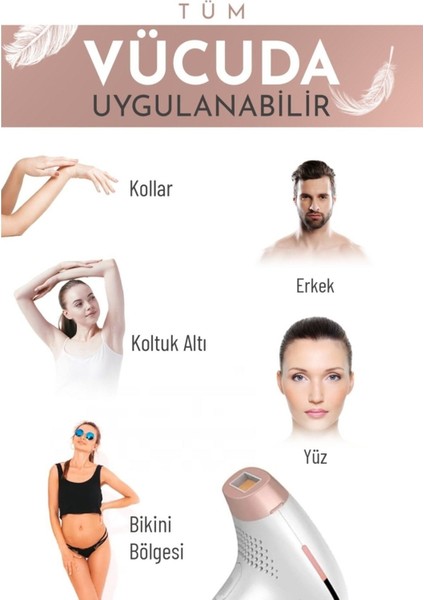 Premium Kablosuz Yüz, Vücüt ve Hassas Bölge Bakım & Akıllı Lazer Avantaj Epilasyon Seti , Luciole Lambader Hediye