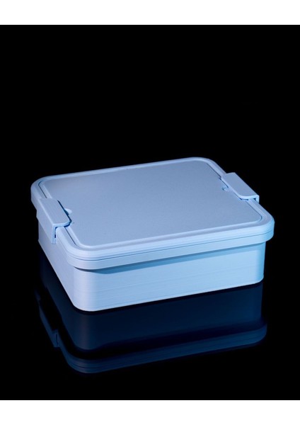 Sert Plastik Kilitli Geniş Saklama Kabı Kilitli Beslenme Kutusu 17CM