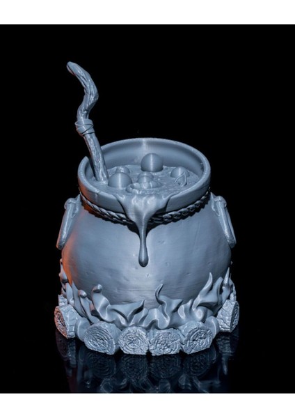 Cadılar Bayramı Cadı Kazanı LED Işık 11 Gölgeli Halloween Cadı Kazanı LED Lamba 22CM Büyük Boy fırsatları