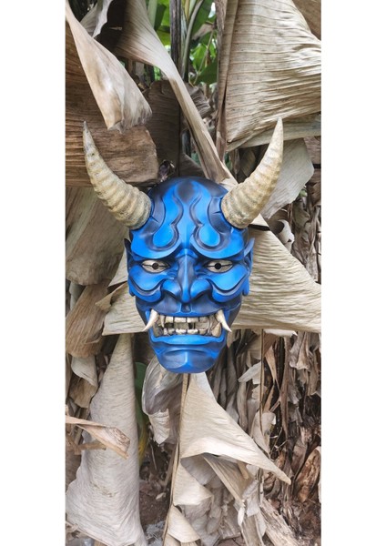 Cadılar Bayramı Geleneksel Japon Hannya Maskesi Oni Maskesi Samuray Maskesi Dev Boy Giyilebilir fiyatları