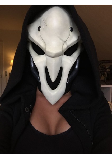 Turansoy Craft Overwatch Reaper Maske Cosplay Reaper Maske Giyilebilir